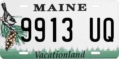 ME license plate 9913UQ