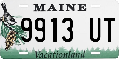 ME license plate 9913UT