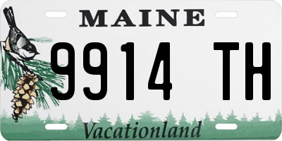 ME license plate 9914TH