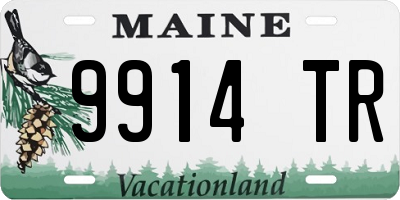 ME license plate 9914TR