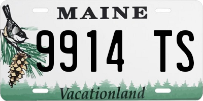 ME license plate 9914TS