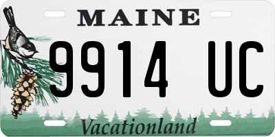 ME license plate 9914UC