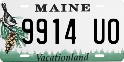 ME license plate 9914UO