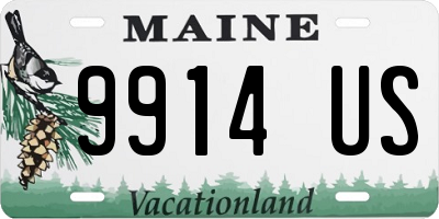 ME license plate 9914US