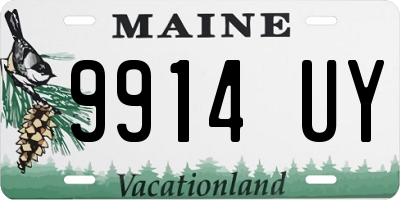 ME license plate 9914UY