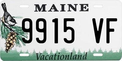 ME license plate 9915VF