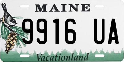 ME license plate 9916UA
