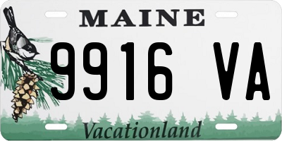 ME license plate 9916VA