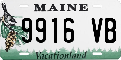 ME license plate 9916VB
