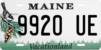 ME license plate 9920UE