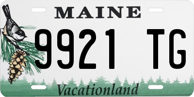 ME license plate 9921TG