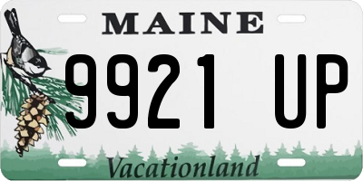 ME license plate 9921UP