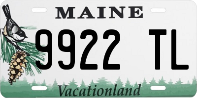 ME license plate 9922TL