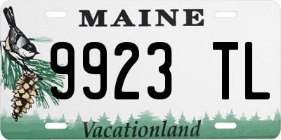 ME license plate 9923TL
