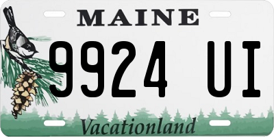 ME license plate 9924UI