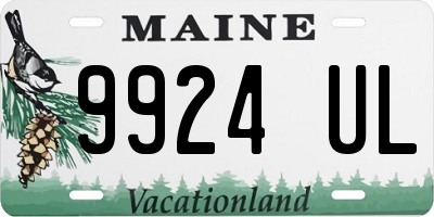 ME license plate 9924UL