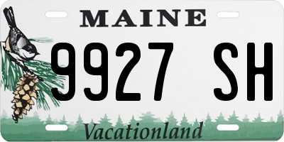 ME license plate 9927SH