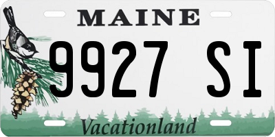 ME license plate 9927SI