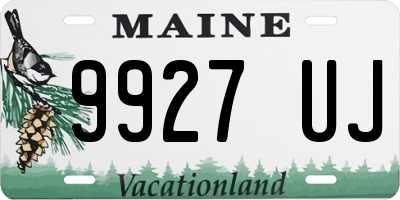 ME license plate 9927UJ