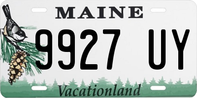 ME license plate 9927UY