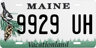 ME license plate 9929UH