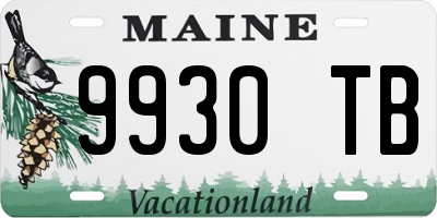 ME license plate 9930TB