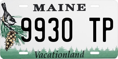 ME license plate 9930TP