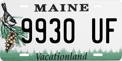 ME license plate 9930UF