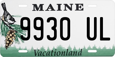 ME license plate 9930UL