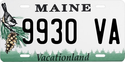 ME license plate 9930VA
