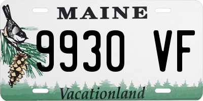 ME license plate 9930VF