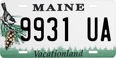 ME license plate 9931UA