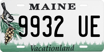 ME license plate 9932UE