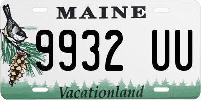 ME license plate 9932UU