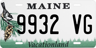 ME license plate 9932VG