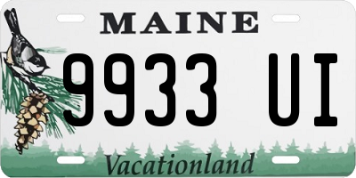 ME license plate 9933UI