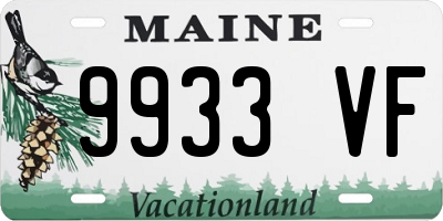 ME license plate 9933VF