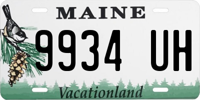 ME license plate 9934UH