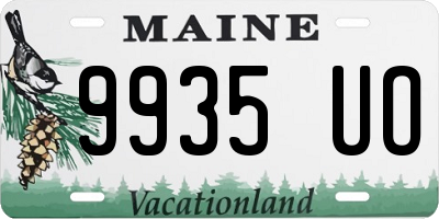 ME license plate 9935UO