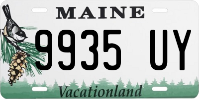 ME license plate 9935UY