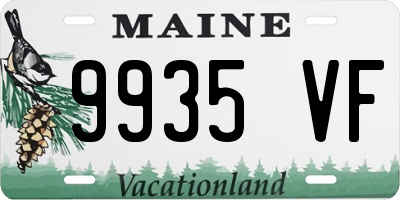 ME license plate 9935VF