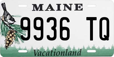 ME license plate 9936TQ