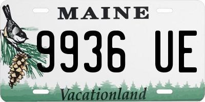 ME license plate 9936UE
