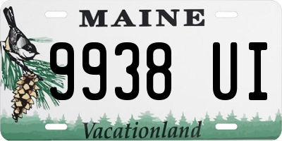ME license plate 9938UI
