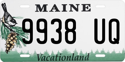 ME license plate 9938UQ