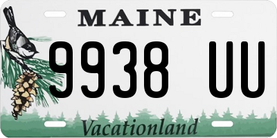 ME license plate 9938UU