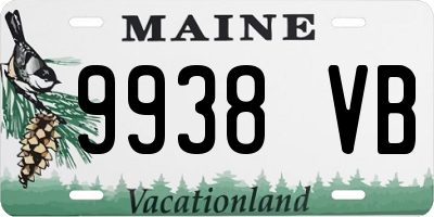 ME license plate 9938VB