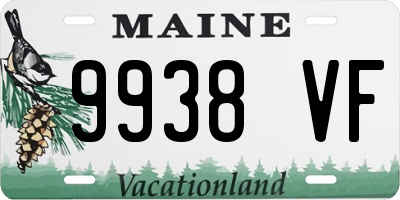 ME license plate 9938VF