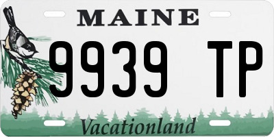 ME license plate 9939TP