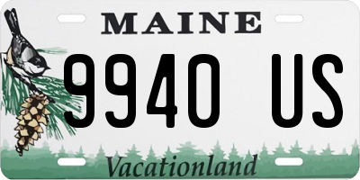 ME license plate 9940US